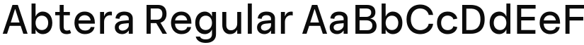 Abtera Regular font