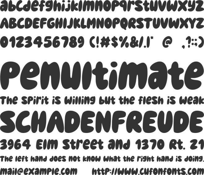 Cozy Blanket font preview