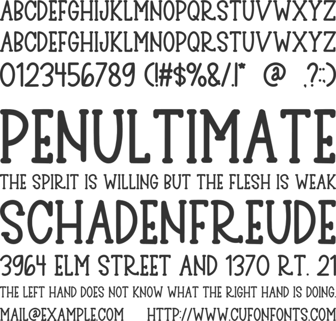 Hearts  Rainbow font preview