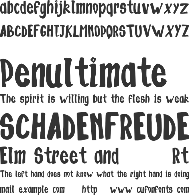 septun font preview