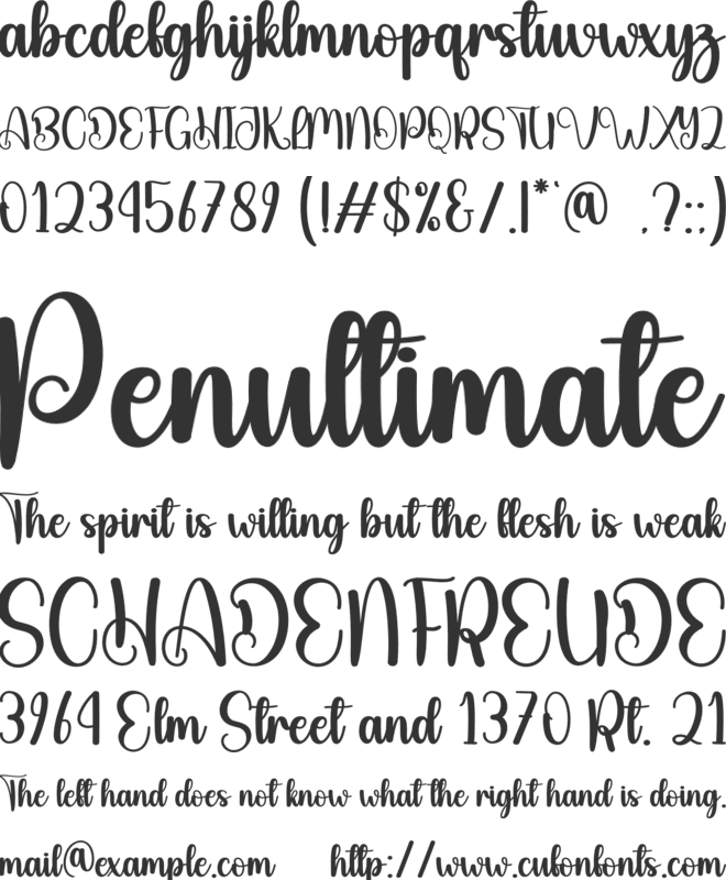 Winter Magical font preview