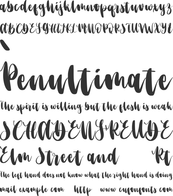 Better Matters font preview