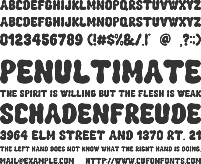 SundayFunday font preview