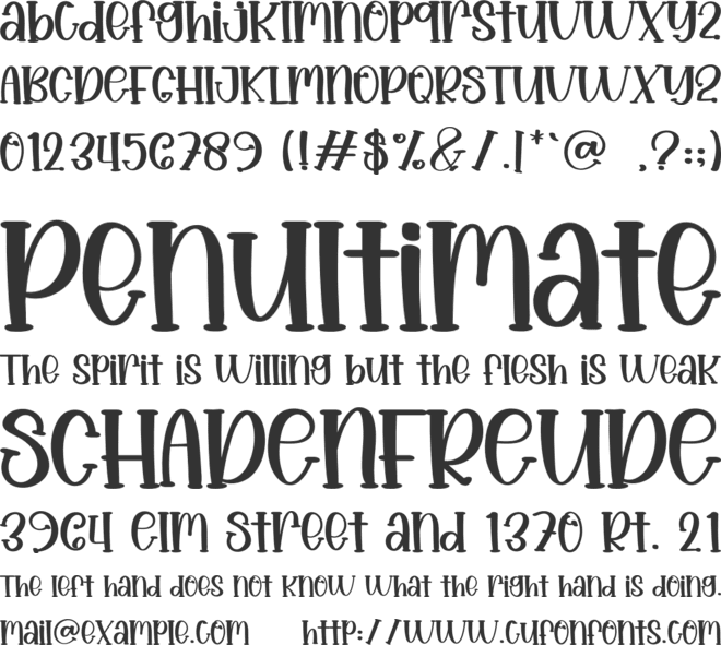 Snack Crispy font preview