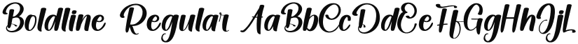 Boldline Regular font