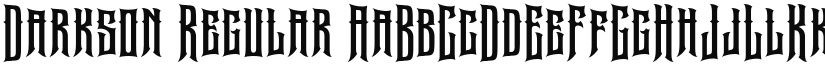 Darkson Regular font