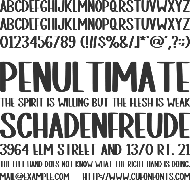 Simple Teacher font preview