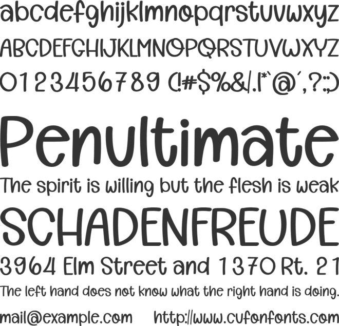 Wonderful Valentines font preview