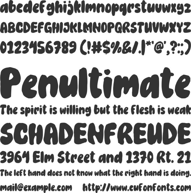 Celuk font preview