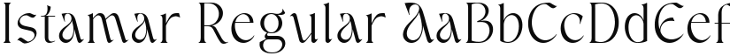 Istamar Regular font