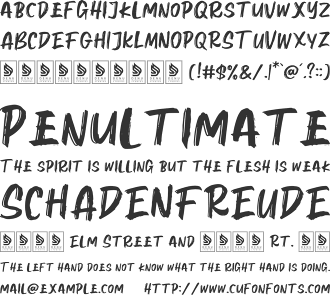 Carena Hopen font preview