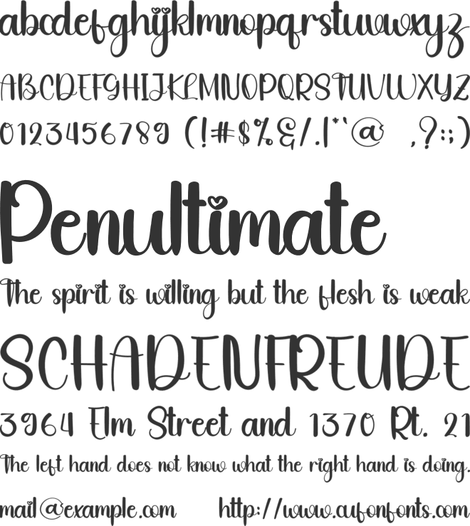 Pastela font preview