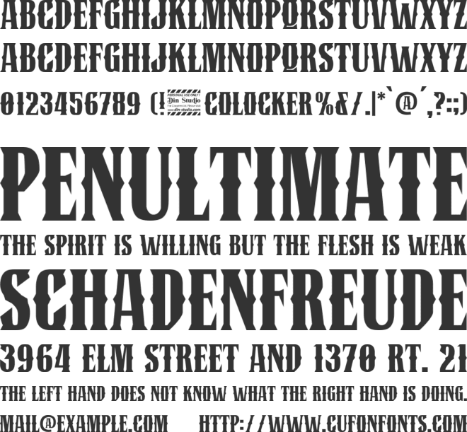 Colocker Personal Use Only font preview