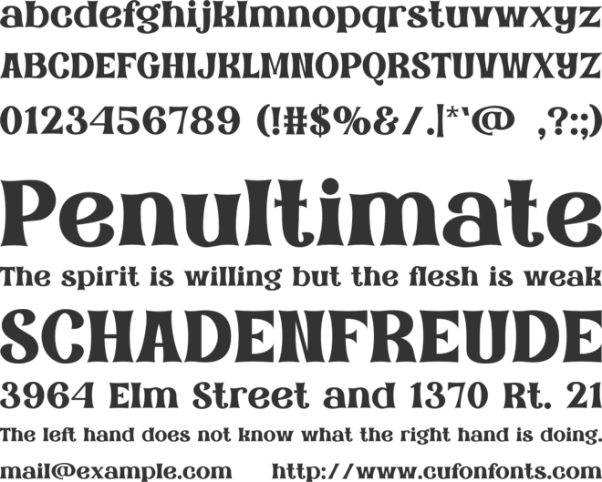 FUNDAY font preview