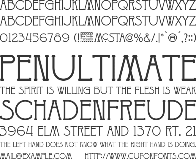 Mcstaco Personal Use Only font preview