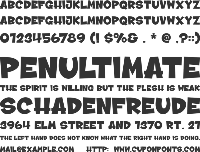 Grow Beige font preview