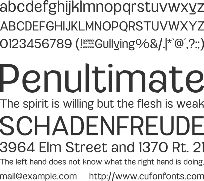 Gullying Personal Use Only font preview