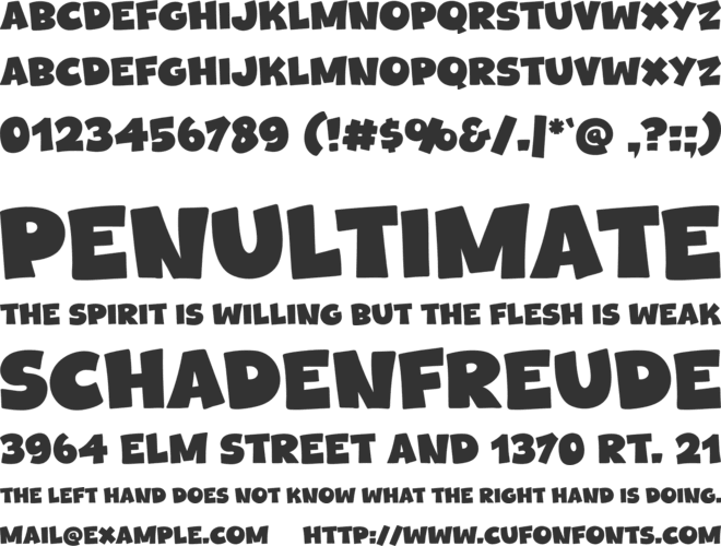 Coopers Town font preview