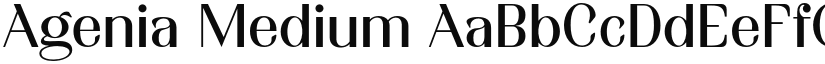 Agenia Medium font