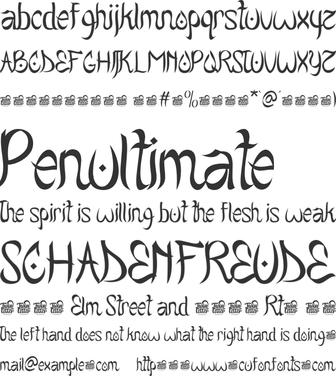 Balqiz Trial font preview