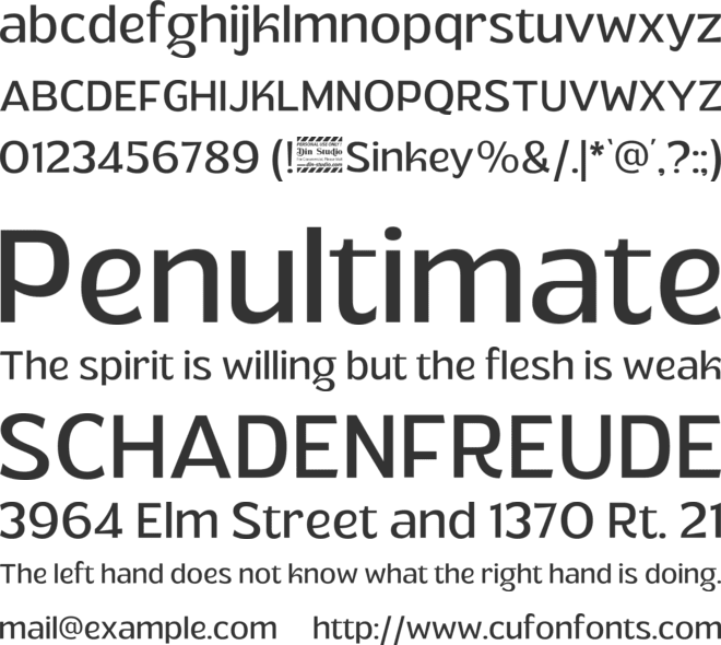 Singkey Personal Use Only font preview