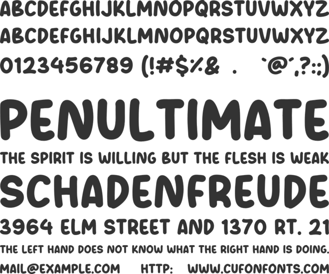 Cheese Market font preview