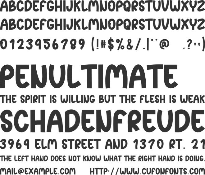 Lemon Beach font preview