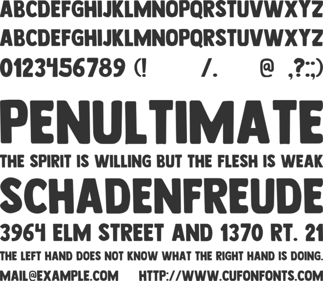 GEGEOGE font preview