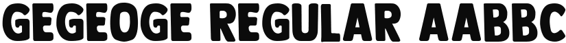 GEGEOGE font download