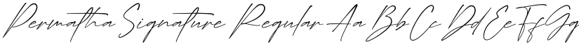 Permatha Signature Regular font