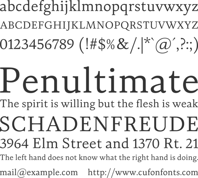 Fermata font preview