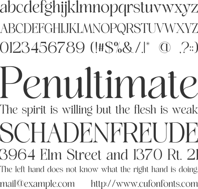 Chillen font preview