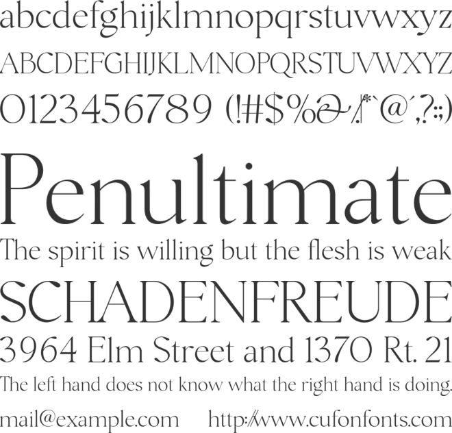 The Marten Mansion font preview