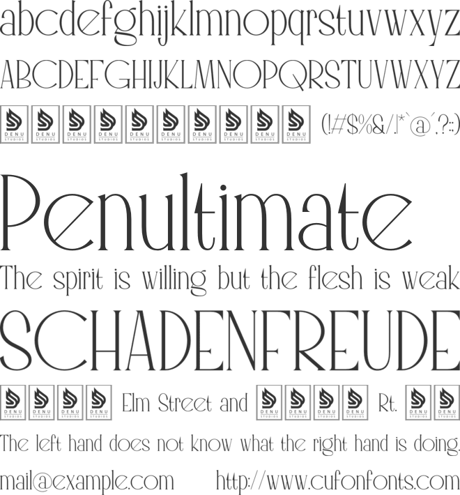 Archine Eamore font preview