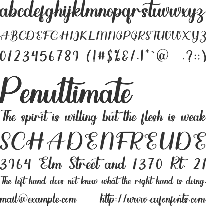 Creative Christmas font preview