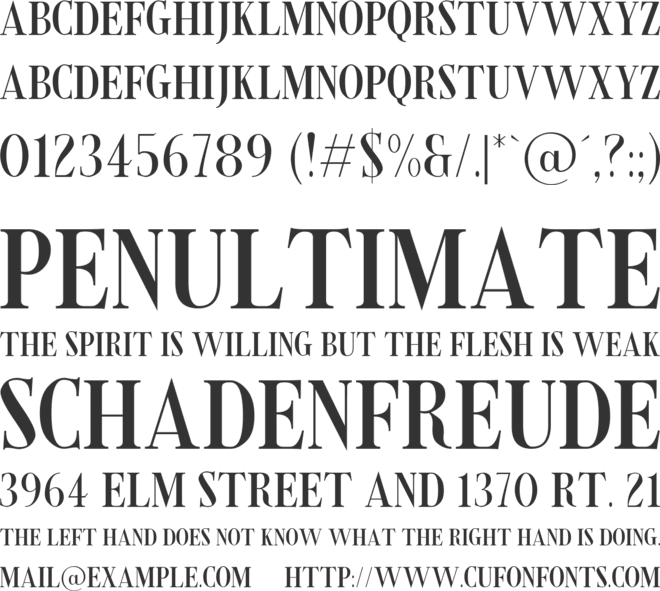 Shorelot font preview