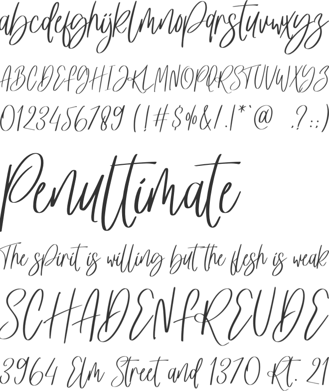 Be Stylish font preview