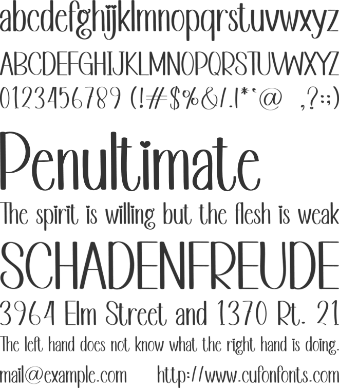 Morning Mandala font preview