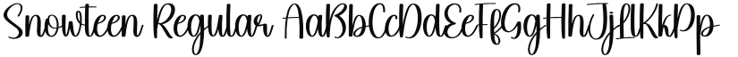 Snowteen font download