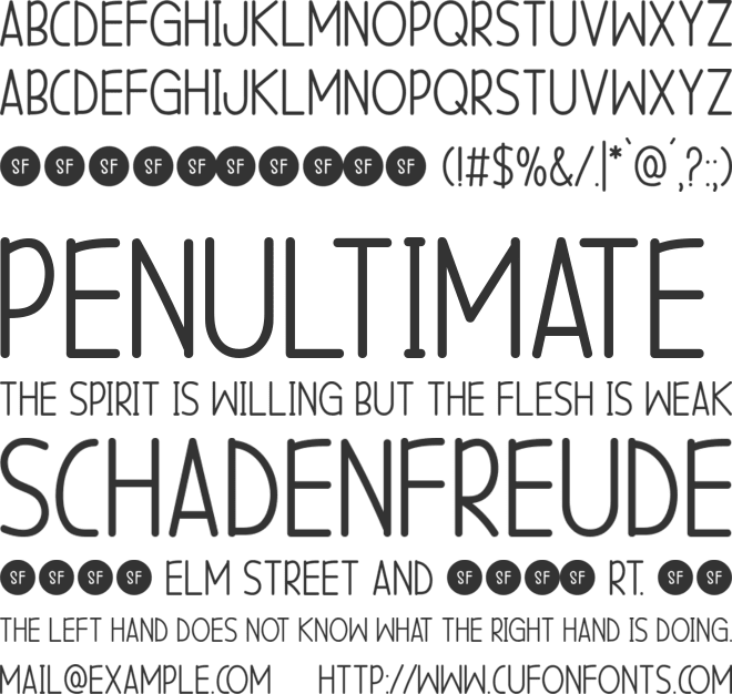 Xmastree font preview