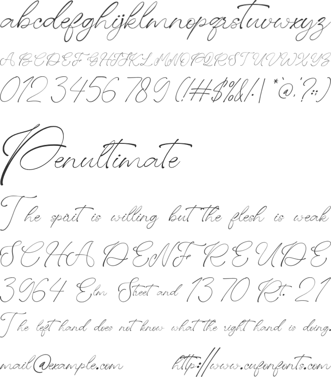 NCL Bonstey font preview