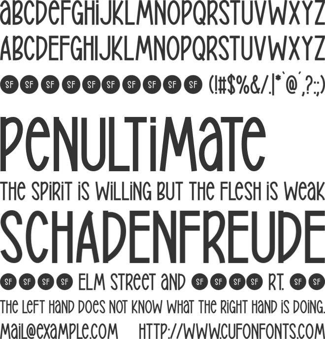 Dreamy Christmas font preview