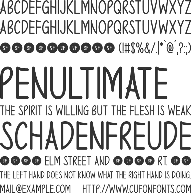 Wishful Christmas font preview