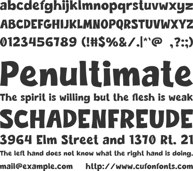 KICKFLIP font preview