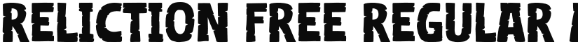 Reliction Free font download