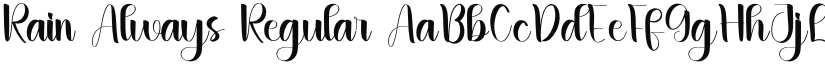 Rain Always font download