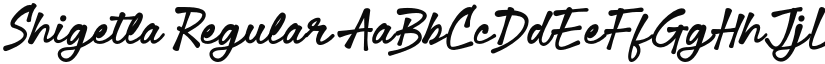 Shigetla font download