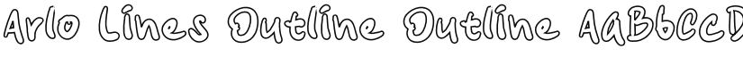 Arlo Lines Outline font download