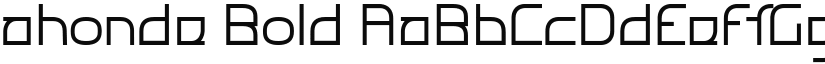 Ahonde Bold font download