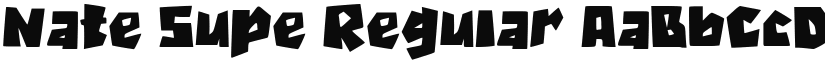 Nate Supe font download